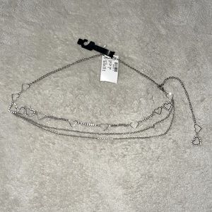 Silver Hearts Waist Chain/Belt